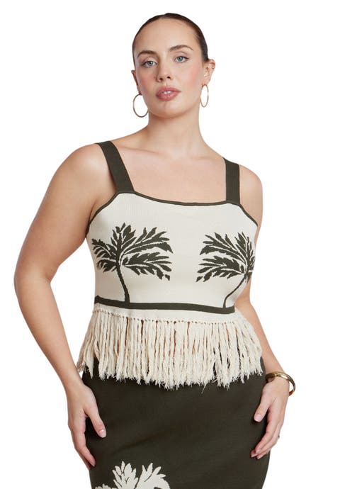Fringe Crop Top (plus)