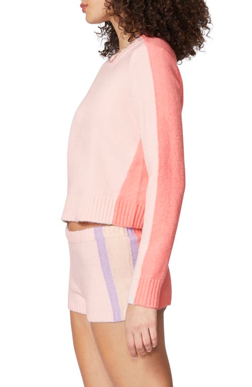 Florence By Mills Colorblock Sweater Shorts In Ballerina