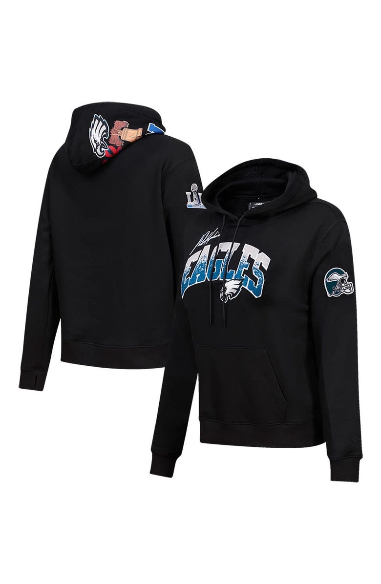 PRO STANDARD Women's Pro Standard Black Philadelphia Eagles Local Patch Pullover Hoodie, Alternate, color,