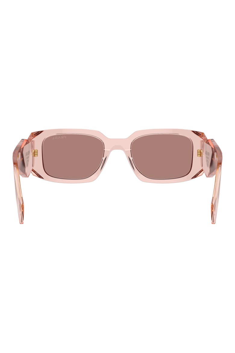 51mm Rectangular Sunglasses, Alternate, color, LITE BROWN