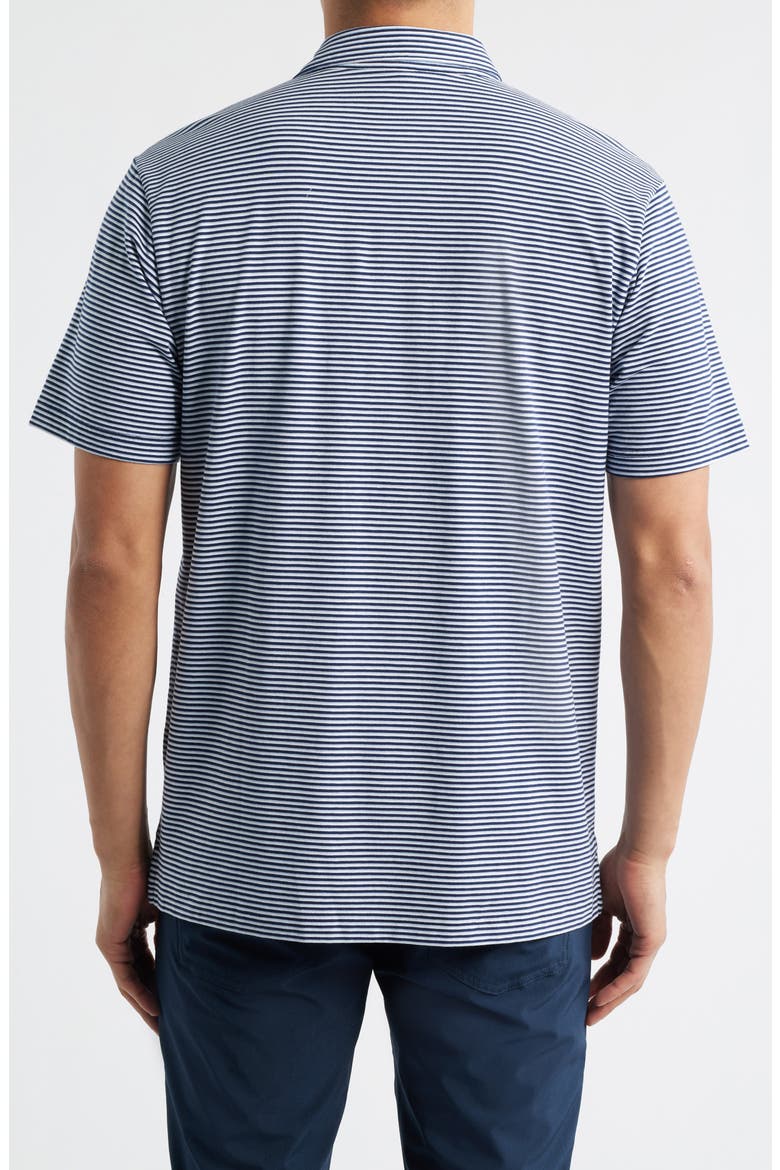 Crown Stripe Relaxed Fit Cotton Polo, Alternate, color, NAVY