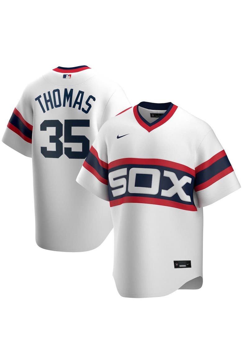 Men's Nike Frank Thomas White Chicago White Sox Home Cooperstown Collection Player Jersey, Alternate, color, White