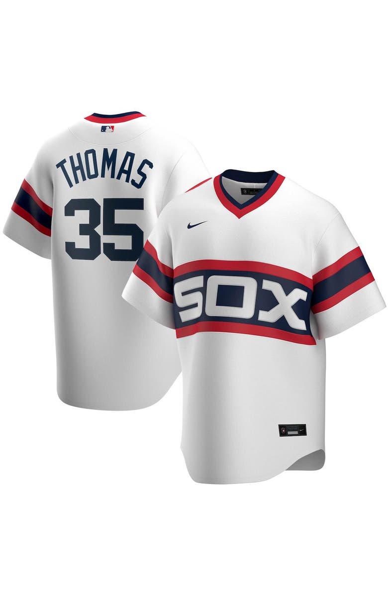 Nike Men's Nike Frank Thomas White Chicago White Sox Home Cooperstown Collection Player Jersey, Alternate, color, White