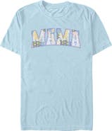 Disney Men's Disney Mama Collegiate Fabric Pattern Graphic T-Shirt