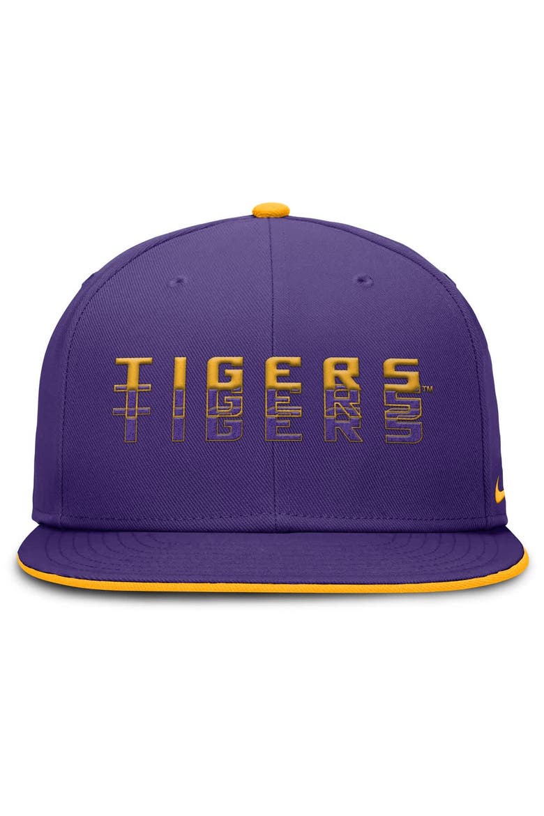 Men's Nike  Purple LSU Tigers True Primetime Performance Fitted Hat, Alternate, color, Purple
