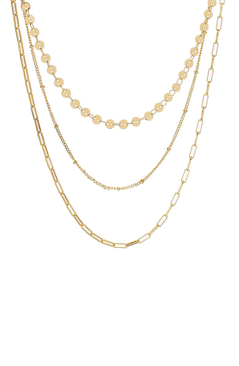Panacea Triple Layer Chain Necklace, Main, color,