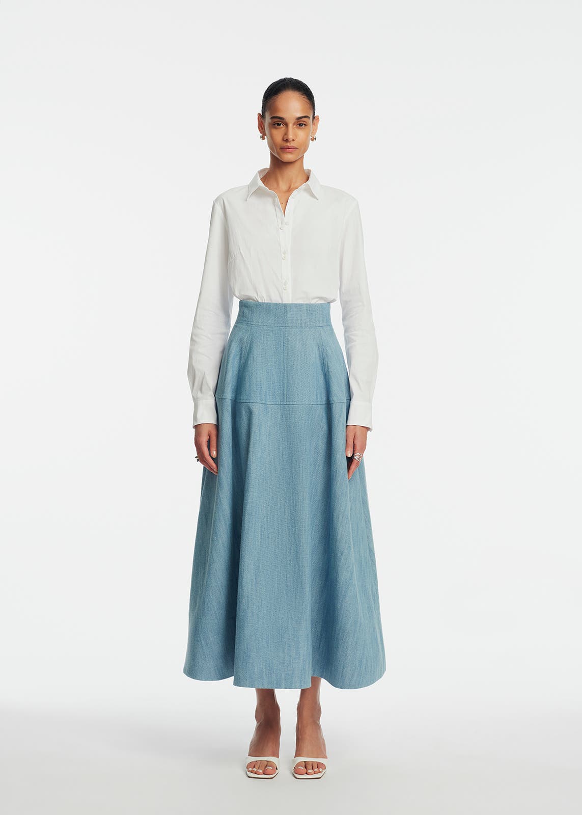 Denim A-Line Skirt - image 2