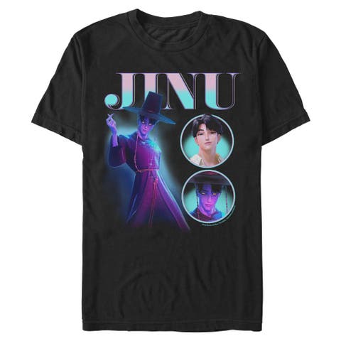Men's KPop Demon Hunters Jinu Saja Boy Collage  Graphic T-Shirt