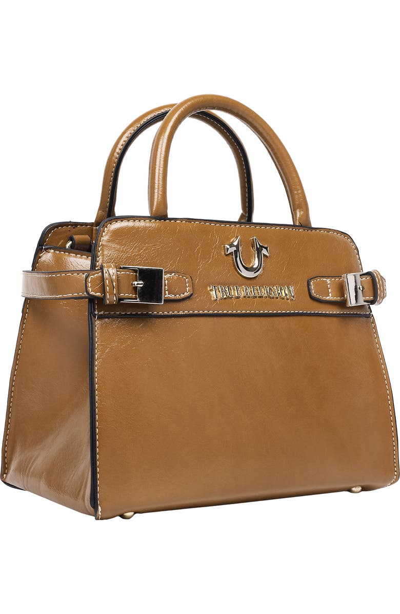 True Religion Buckle Tab Tote Bag, Alternate, color, Camel