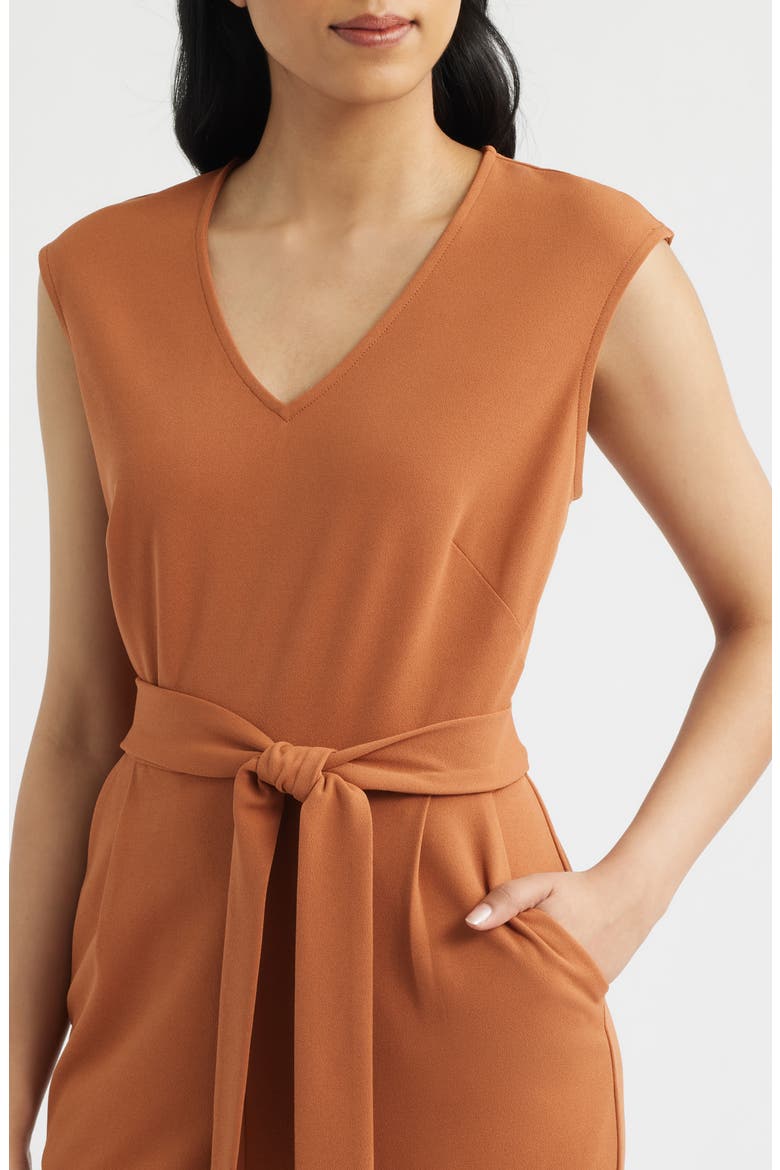 V-Neck Jumpsuit, Alternate, color, CEDAR SPICE