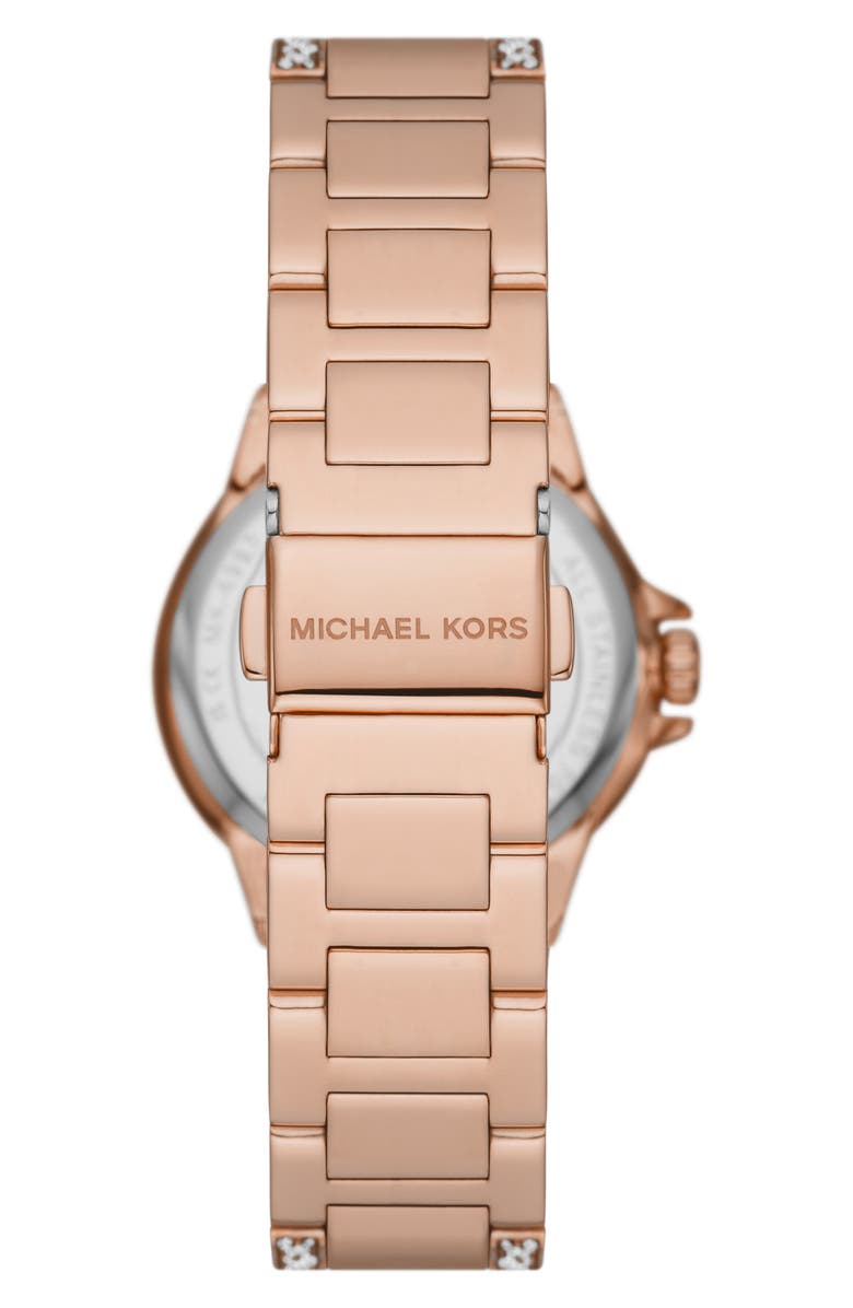 Michael Kors MICHAEL Michael Kors Camille Pavé Multifunction Bracelet Watch, 33mm, Alternate, color, Rose Gold