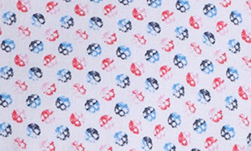 Studio Garnet Los Angeles Dot Print Short Sleeve Cotton Button-up Shirt In Red
