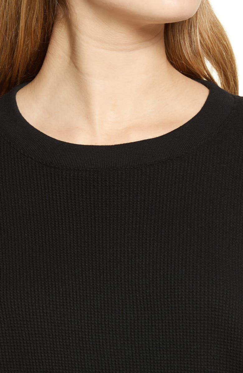 ASKK NY Waffle Knit Sweatshirt, Alternate, color, 