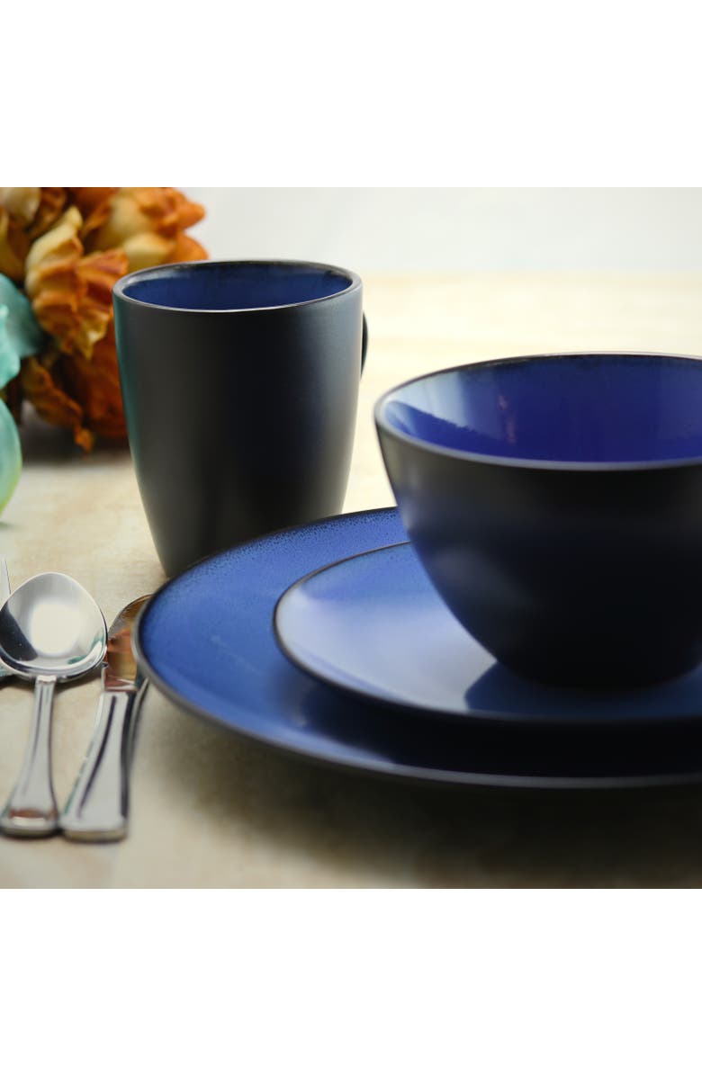 Gibson Elite Round 16-Piece Dinnerware Set,, Alternate, color, Blue