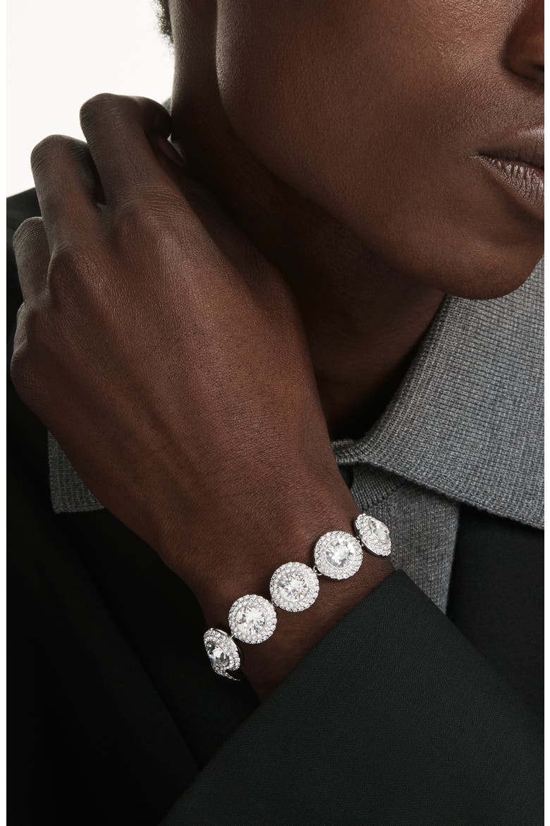 Una Angelic Crystal Bracelet, Alternate, color, WHITE/ SILVER