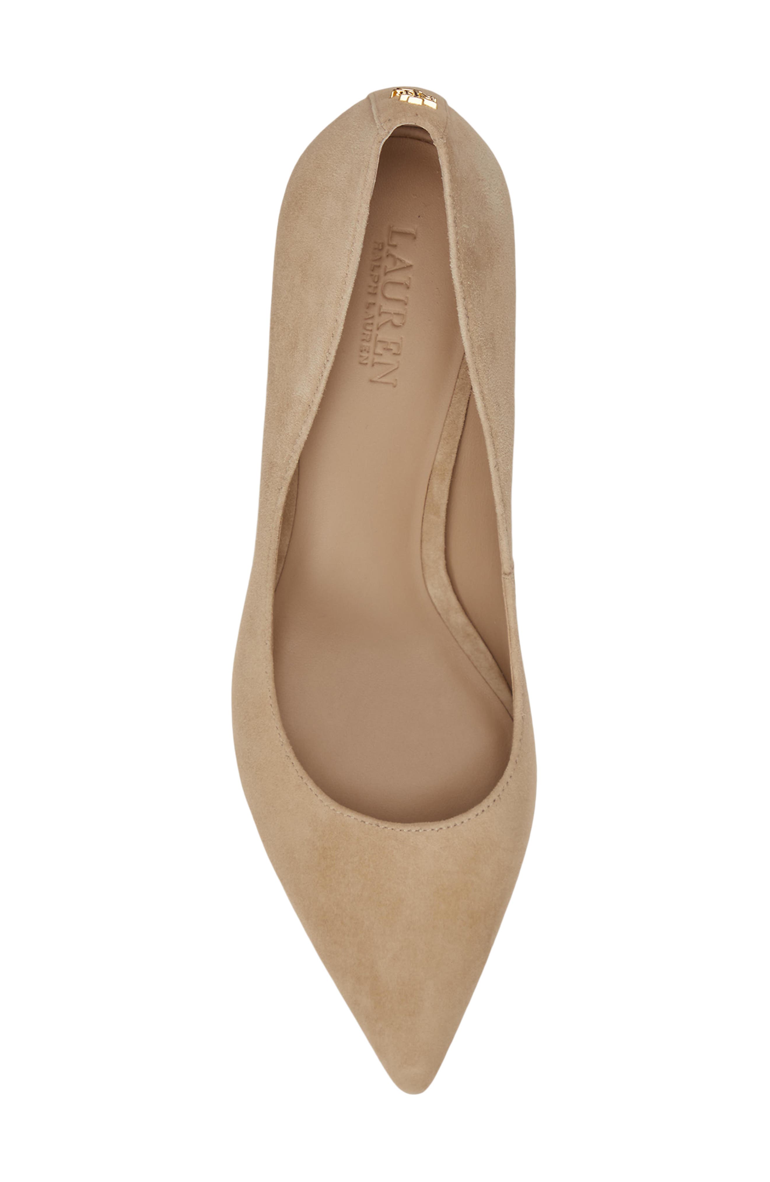 Ralph Lauren Adrienne Pointed Toe Pump, Alternate, color, Tan