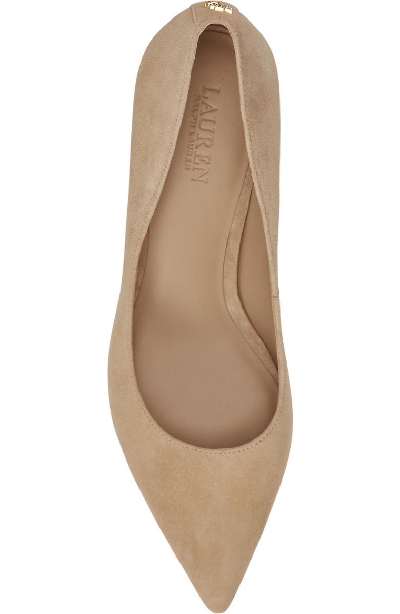 Ralph Lauren Adrienne Pointed Toe Pump, Alternate, color, Tan