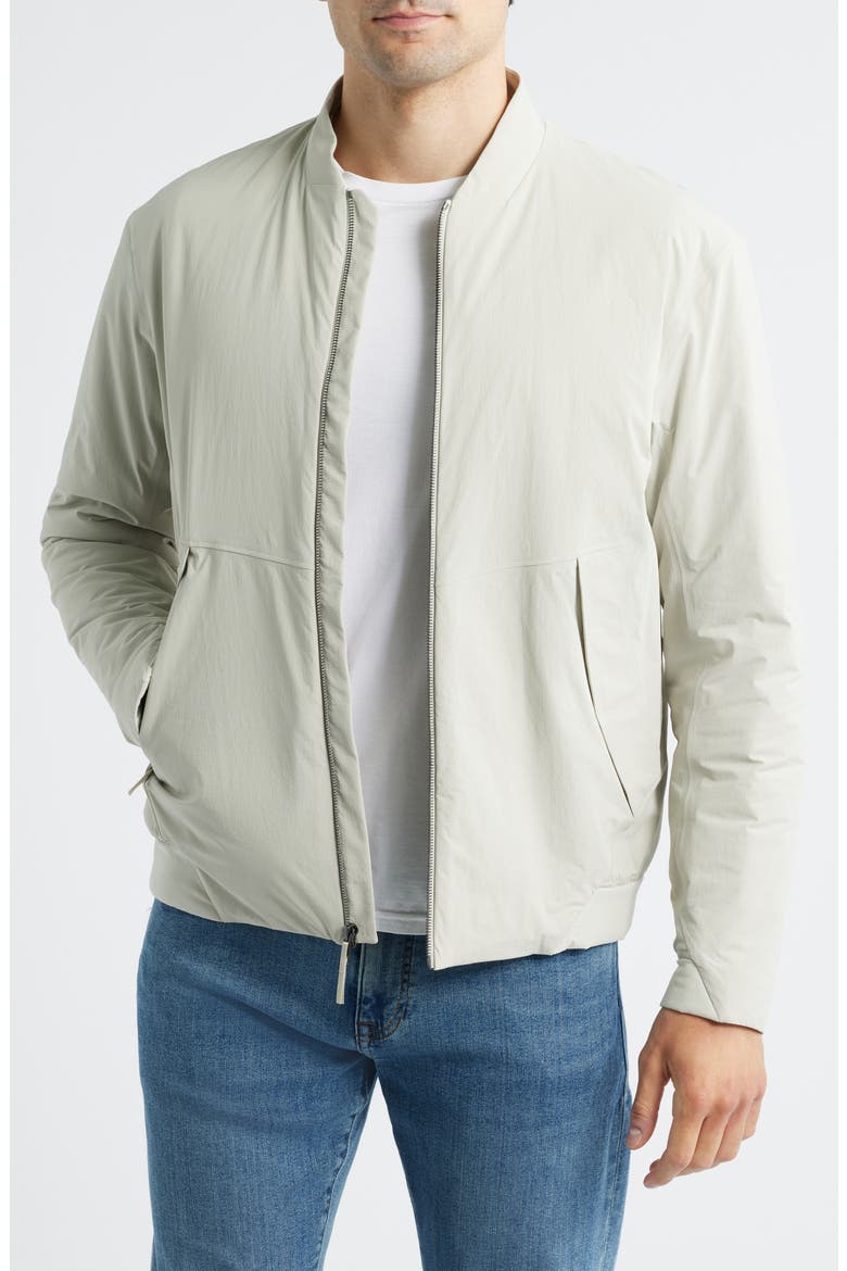Diode Water Repellent Insulated Bomber Jacket, Main, color, DARK COCOON