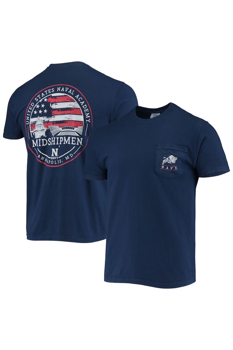Men's Navy Navy Midshipmen Campus Americana T-Shirt, Main, color, Navy