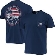 IMAGE ONE Men's Navy Navy Midshipmen Campus Americana T-Shirt