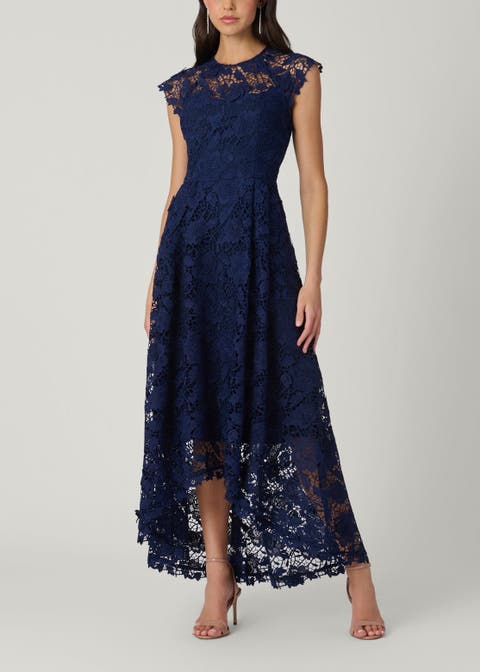 Midnight Brena Cheshire Floral Lace Dress