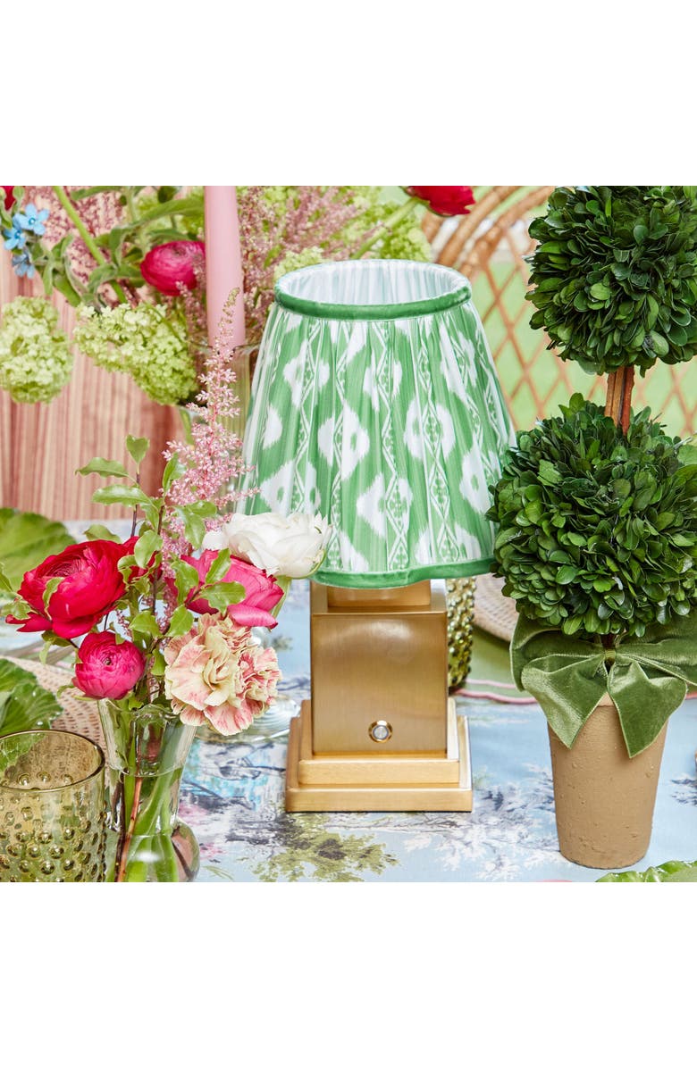 Mrs. Alice Ikat  Lampshade, Alternate, color, Green