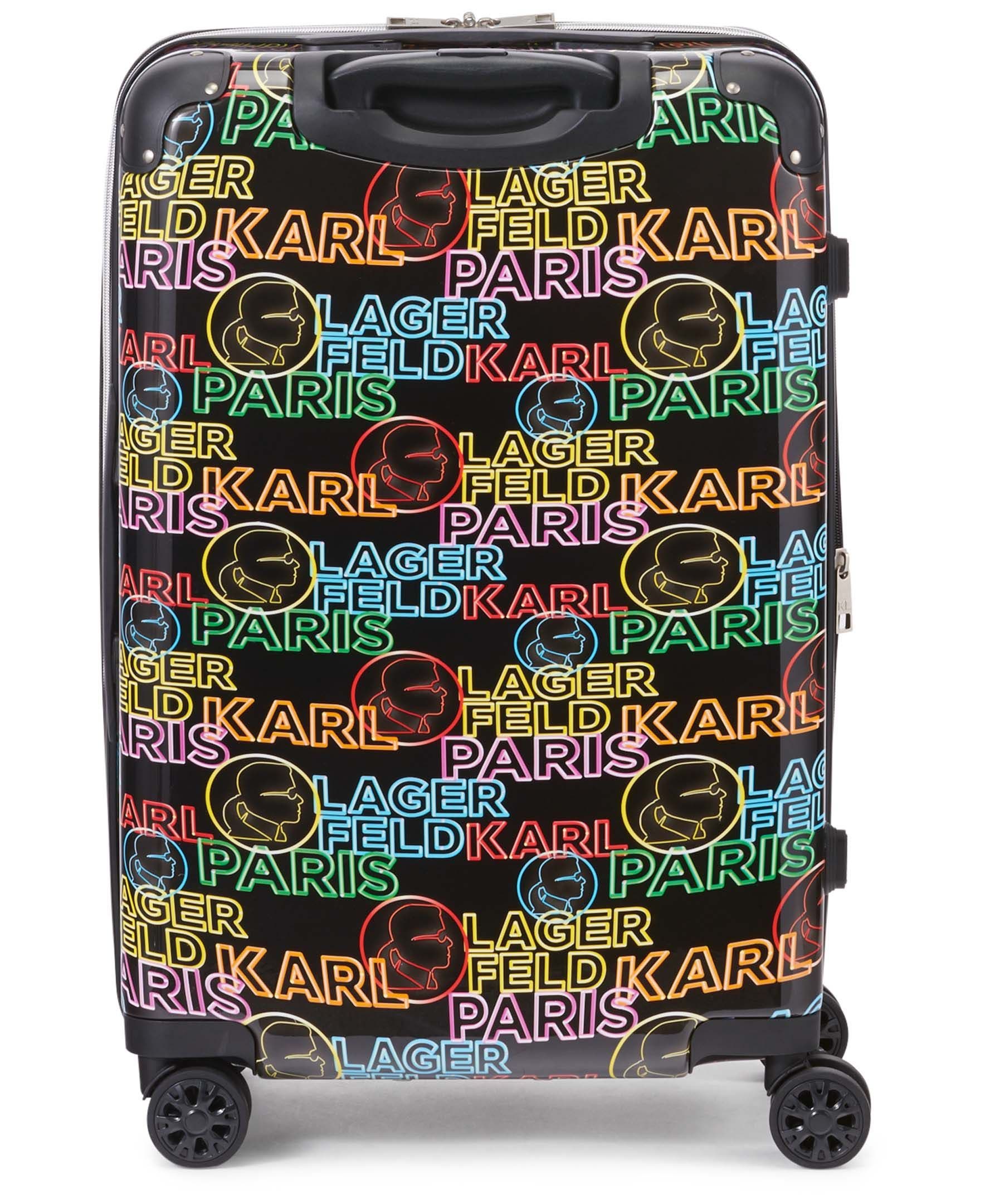 KARL LAGERFELD Multicolor Neon 25" Medium Upright Suitcase, Alternate, color, Multi Color