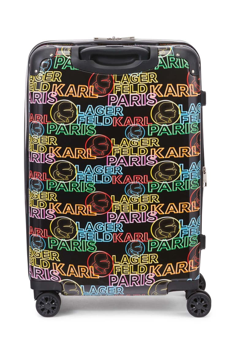 Multicolor Neon 25" Medium Upright Suitcase, Alternate, color, Multi Color