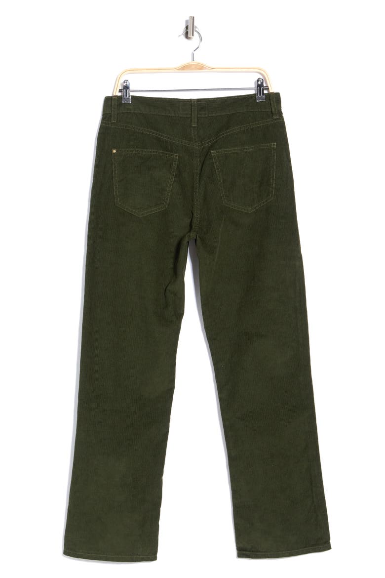 Wayne High Waist Straight Leg Jeans, Alternate, color, WOODLAND GREEN