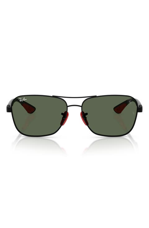 x Scuderia Ferrari 58mm Square Sunglasses