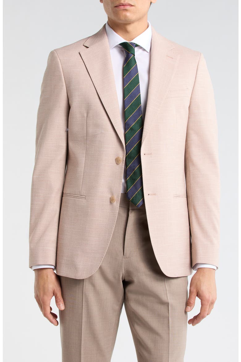 Two-Button Sport Coat, Main, color, LIGHT PINK