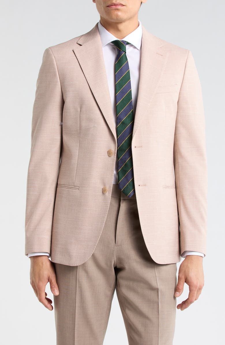 Calvin Klein Two-Button Sport Coat, Main, color, Light Pink