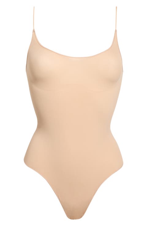 Sheer Seamless Thong Bodysuit (Regular & Plus)