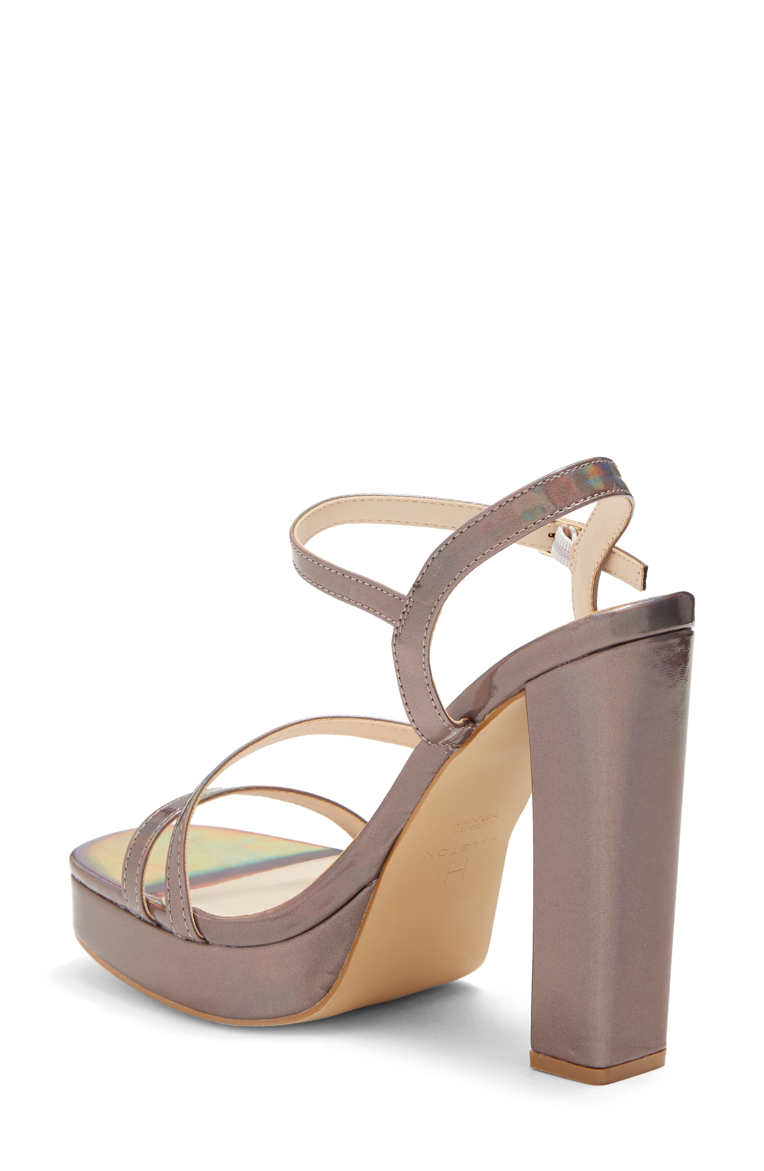 H HALSTON Sardinia Peep Toe Platform Sandal, Alternate, color, 