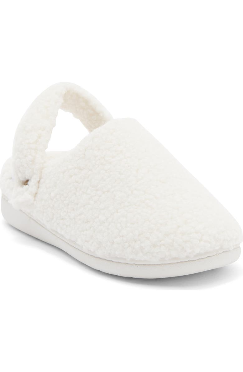 Børn Convertible Faux Shearling Slipper, Main, color, Cream