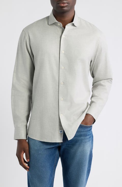 Michael Regular Fit Solid Long Sleeve Cotton Shirt