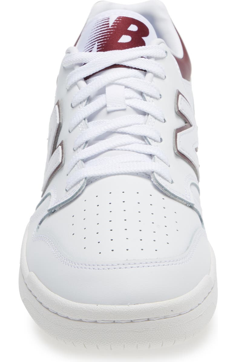 New Balance 480 Basketball Sneaker, Alternate, color, White/ Burgundy
