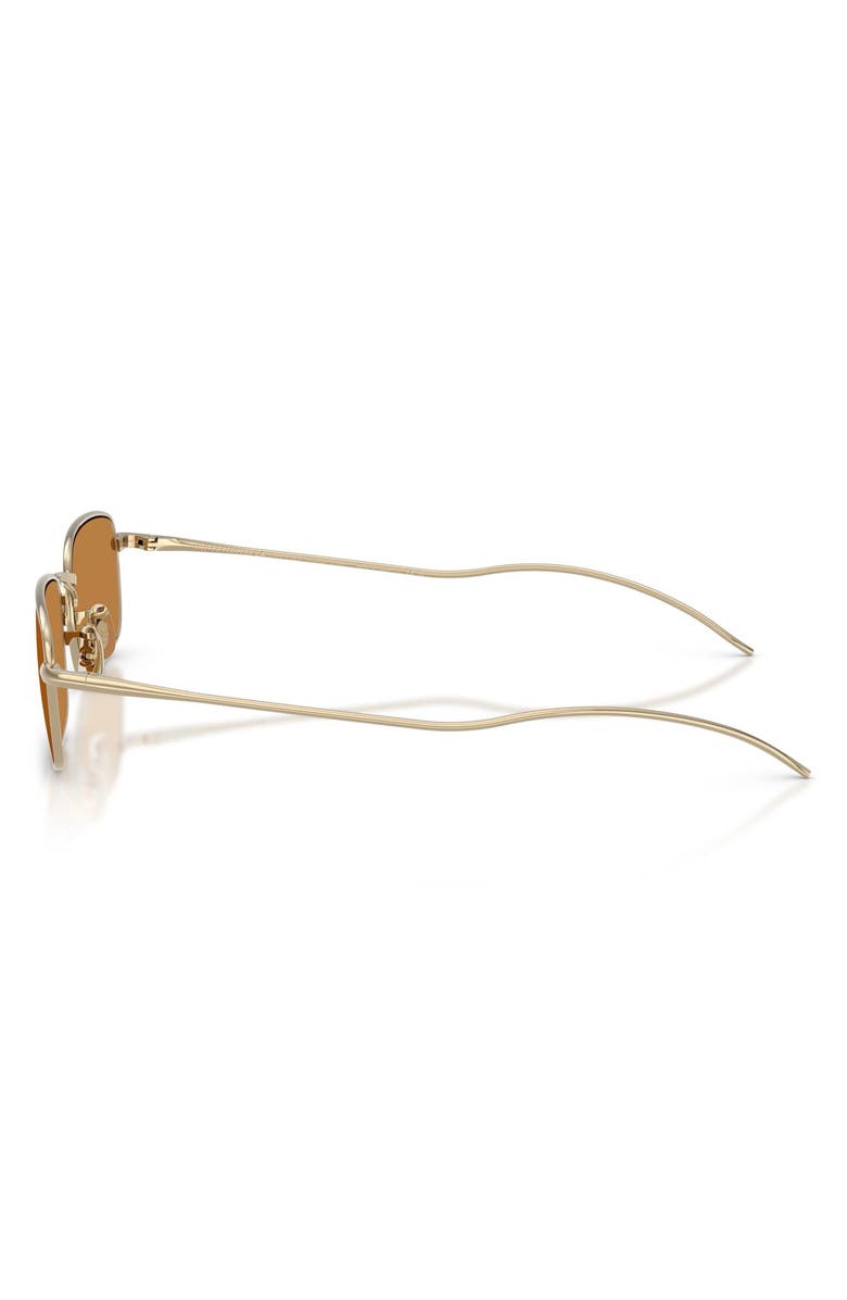 Oliver Peoples TK-14 53mm Rectangular Sunglasses, Alternate, color, Gold / Cognac