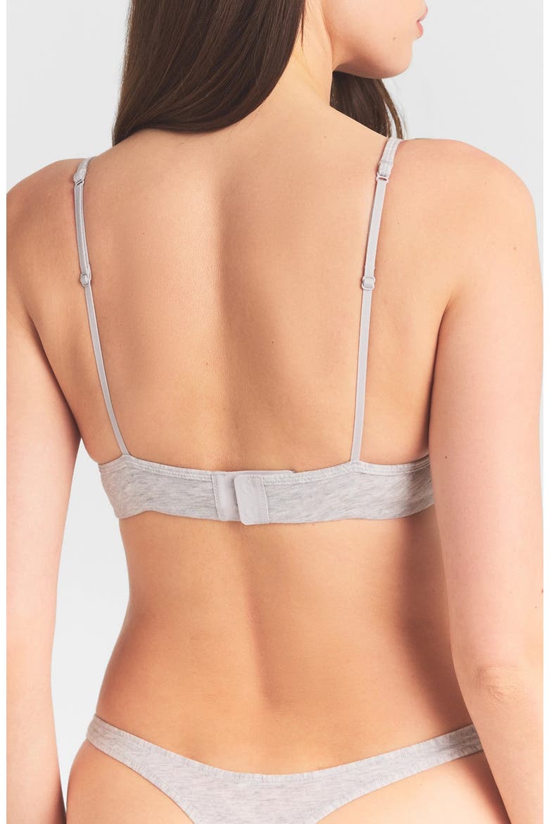 Everyday Stretch Cotton T-Shirt Bra, Alternate, color, LIGHT HEATHER GREY