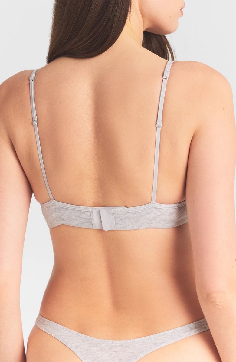 SKIMS Everyday Stretch Cotton T-Shirt Bra, Alternate, color, Light Heather Grey