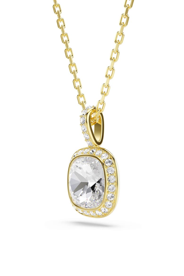 Una Cushion Crystal Pendant Necklace, Alternate, color, WHITE CRYSTAL
