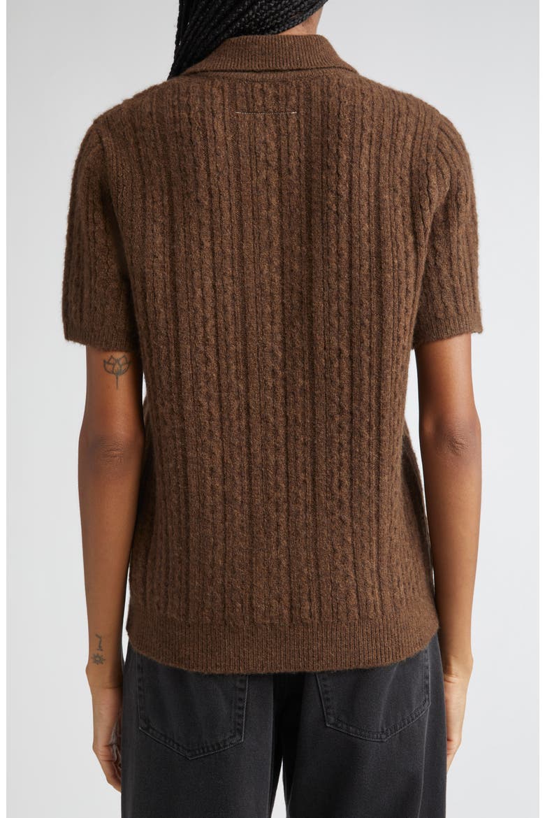 Polo Sweater, Alternate, color, BROWN