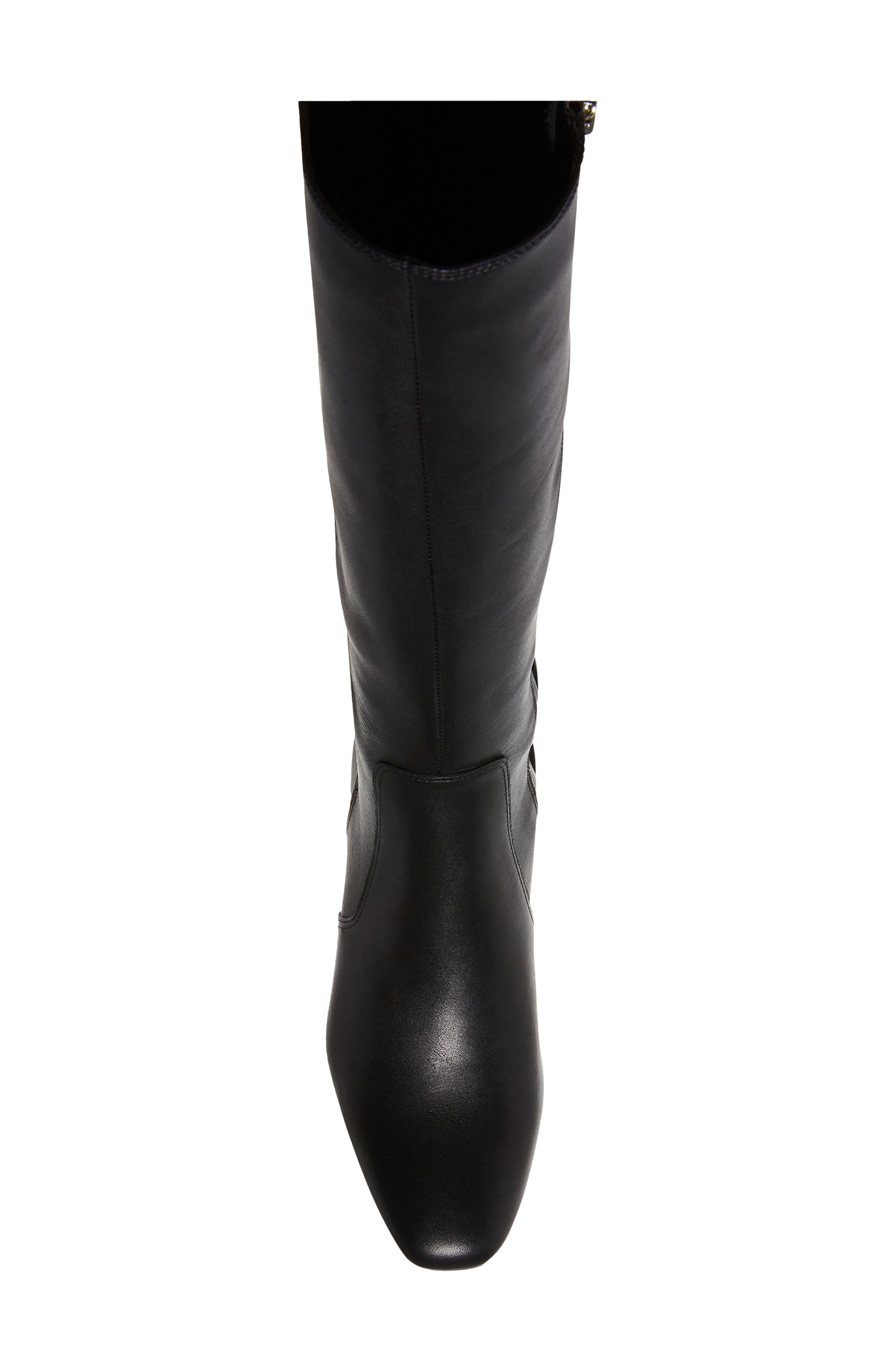 Blondo Silvana Waterproof Knee High Boot, Alternate, color, Black Leather/ Stretch