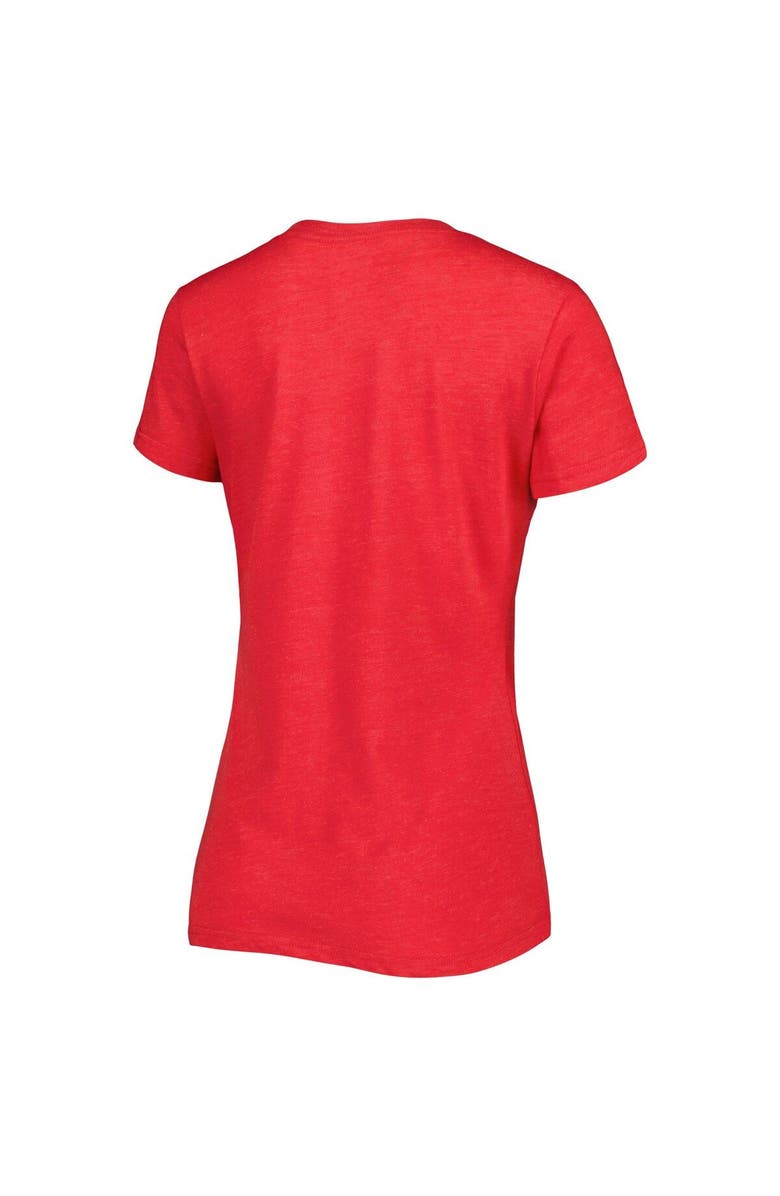 G-III 4HER BY CARL BANKS Women's G-III 4Her by Carl Banks Red 23XI Racing Bump & Run V-Neck T-Shirt, Alternate, color, Red