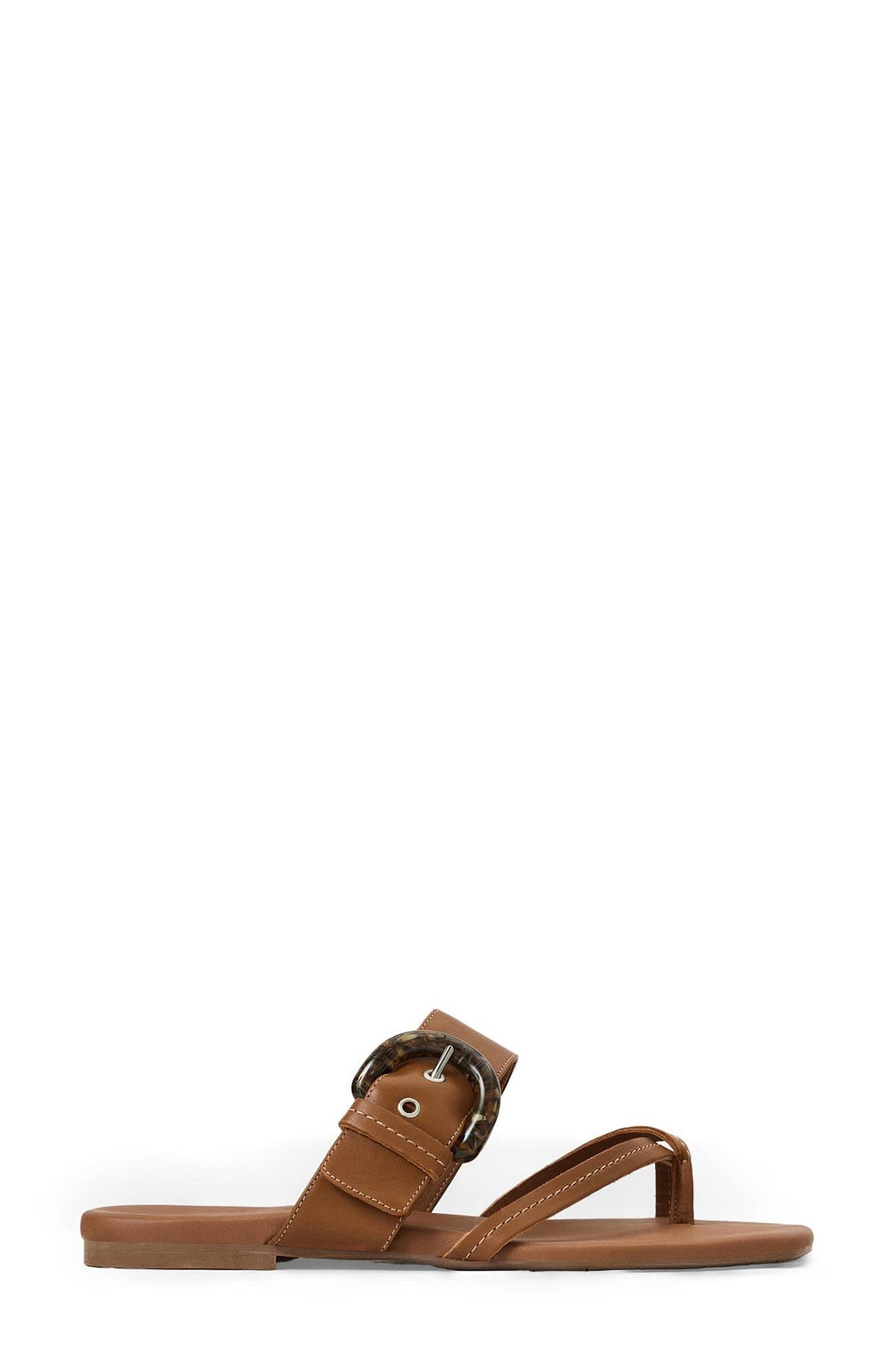 Asti Weatherproof Slide Sandal, Alternate, color, COGNAC LEATHER