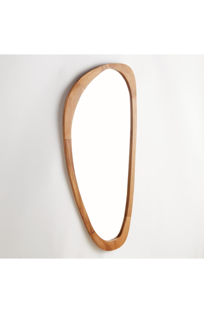 Napa Home & Garden Flynn Mirror Large - Natural Teak Wood Frame, Alternate, color, Brown