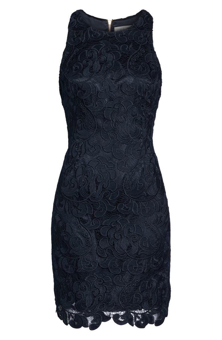 Eliza J Lace Sheath Dress, Alternate, color, 