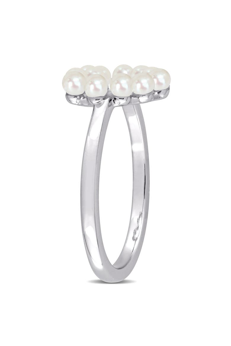 Cultured Freshwater Pearl Heart Ring 14k, Alternate, color, Freshwater Pearl