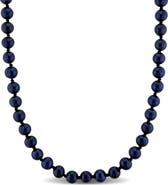DELMAR Cultured Black Pearl Necklace, 5–5.5mm