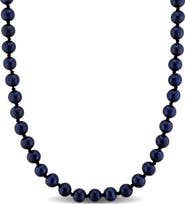 DELMAR Cultured Black Pearl Necklace, 5–5.5mm